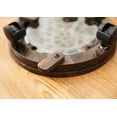 thumbnail image 3 of Support de Plante en Bois Robuste avec Roulettes Rotatives Support de Pot de Fleurs Rond avec Roues Verrouillables (10 Pouces), 3 of 8