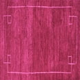 thumbnail image 1 of Ahgly Company Indoor Square Abstract Pink Modern Area Rugs, 4' Square, 1 of 4