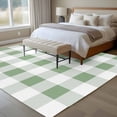 thumbnail image 4 of Rectangle Rug 8x10Ft Classic Sage Green White Lattice Soft Indoor Throw Rugs Carpets for Living Dining Bedroom Kids Room Non-Slip Playroom Crawl Rug Floor Mats Buffalo Checker Plaid, 4 of 9
