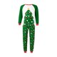 thumbnail image 2 of Conjuntos de pijamas navideños familiares a juego: camisetas de manga larga con cuello redondo + pantalones con estampado de árbol de Navidad, mono o conjunto para perro., 2 of 10