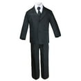 thumbnail image 2 of 6pc Boys Teen Formal Wedding Party Tuxedo Suits Vest Sets EXTRA Necktie 4T-20, 2 of 6