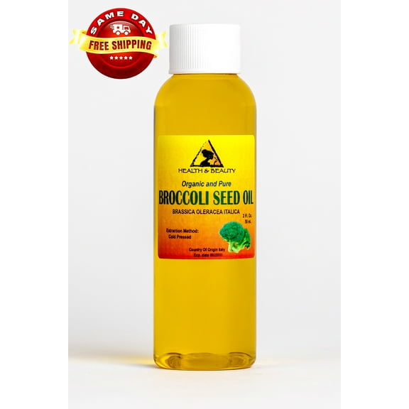 Broccoli Seed Oil Organic Cold Pressed Anti-Aging Premium Fresh 100% Pure 2 oz