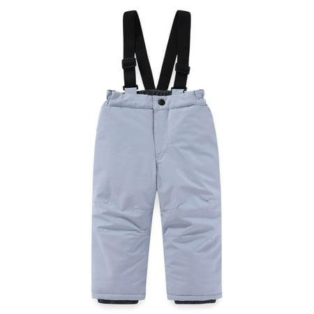 Kids Snow Pants Fleece Lined Waterproof Insulated for Boys Girls Winter Skiing Outdoor Activities Warm Windproof Trousers 5-100 Years