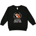thumbnail image 2 of Inktastic My Lita Loves Me Girls Grandchild Fox Toddler Sweatshirt, 2 of 4