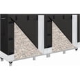 thumbnail image 1 of 8ft Firewood Rack Cover for Wood Holder, Waterproof Wood Pile Cover for Outside, Indoor Outdoor Log Rack Cover for Firewood with Buckle, Black (Frame not Include), 1 of 7