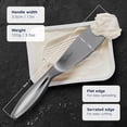 thumbnail image 5 of Jean-Patrique Butter Knife and Spreader | A butter knife and spreader with one smooth, rounded edge for spreading and one serrated edge for slicing fresh ingredients | From, 5 of 5