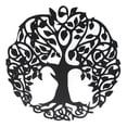 thumbnail image 2 of Tree Of Life Wall Art, Black Electrostatic Powder Coating Tree Art Wall Sculpture 11.8 Inch  for Living Room, 2 of 7