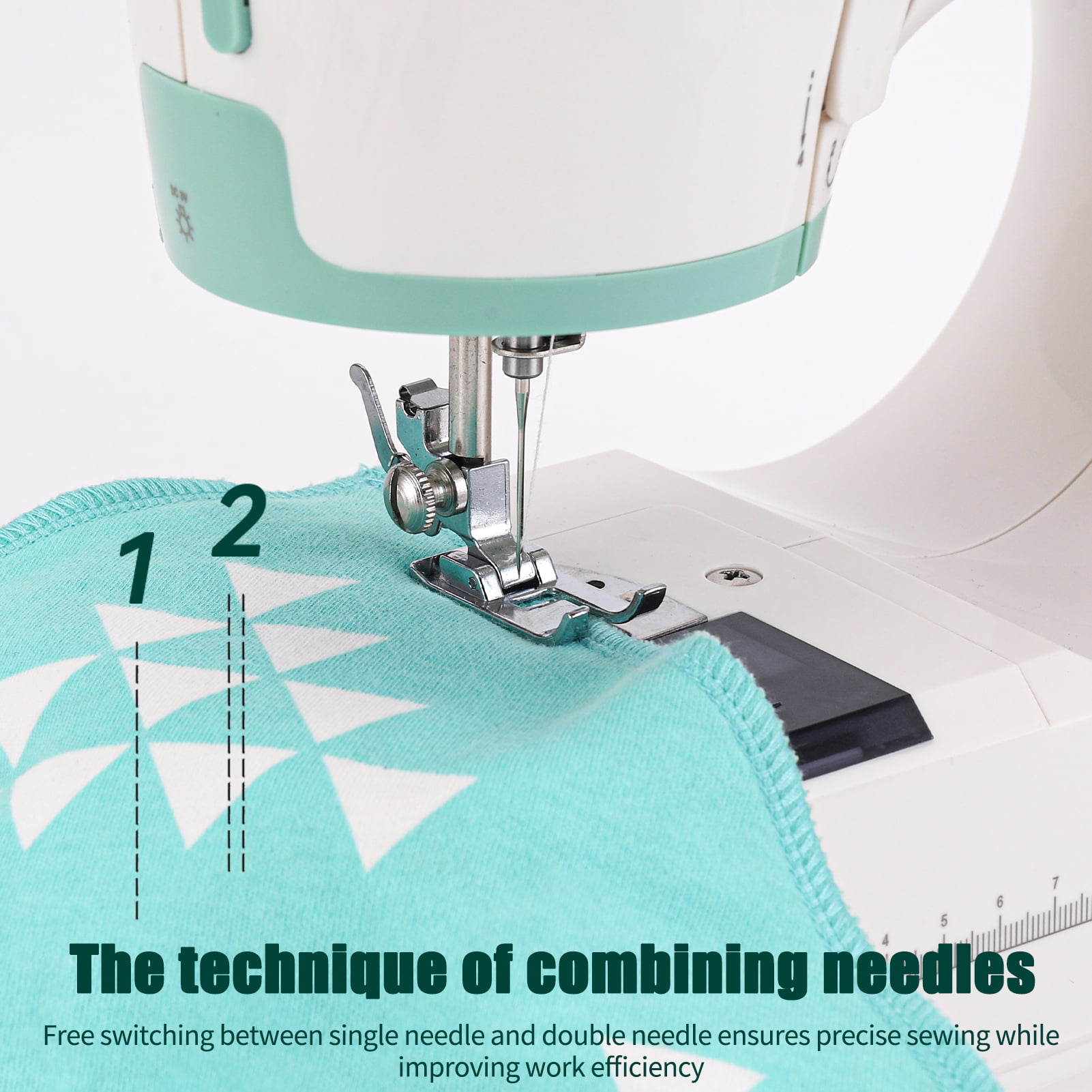 Sewing & Quilting Machine with 12 Built-in Stitches – Lightweight Portable Free Arm Design for Mending Clothes, DIY Quilting, and Small Projects | Beginner-Friendly Home Sewing Kit