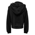 thumbnail image 4 of Women Tops Women's Solid Color Sweatshirt Women's Casual Zip Up Hoodie Short Cropped Sweatshirt Long Sleeve Pullover Tops For Fall Winter Comfort Wear, 4 of 7
