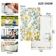 thumbnail image 6 of Yayeee 100% Cotton Hand Towels for Bathroom 16" x 28" Soft Absorbent Kitchen Towel, Yellow Floral, 6 of 7