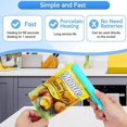 thumbnail image 3 of Mini Chip Bag Heat Sealer, Portable Food Sealer, Bag Resealer for Food Storage, Handheld Sealing Machine for Candy Bag, Pet Food Bag, Snack Bags, with Power Cable (No Battery Needed) - Mint, 3 of 10