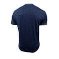 thumbnail image 4 of GuangCheng George Henley Shirts for Men,Color Block,Short Sleeve Tops,Slim Fit,Soft,Button Placket,Chest Pocket,Casual Wear Tees,Dark Blue,Size M, 4 of 6