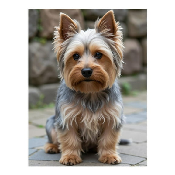 Diamond Art Kit for Adults, Adorable Small Dog Outdoors Diamond Painting for Adults Beginners, DIY Diamond Art Painting Kits, 5D Diamond Painting Crafts for Home Decor 12x16 Frameless