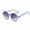 Purple, variant on AJGRHE Cat Eye Sunglasses Round Metal Cut-Out Flash Mirror Lens Sun Glasses Red