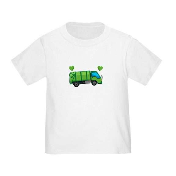 CafePress - I Love Garbage Trucks T Shirt - Cute Toddler T-Shirt, 100% Cotton