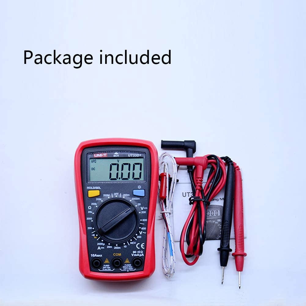 Treedix Multimeter Tester Auto-Ranging Digital Multimeter with AC/DC Voltage/Resistance/Continuity/NCV Measurement
