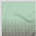 thumbnail image 3 of Soimoi Green Rayon Fabric Leaves & Artistic Pink Floral Panel Printed Craft Fabric by The Yard 56 Inch Wide, 3 of 3