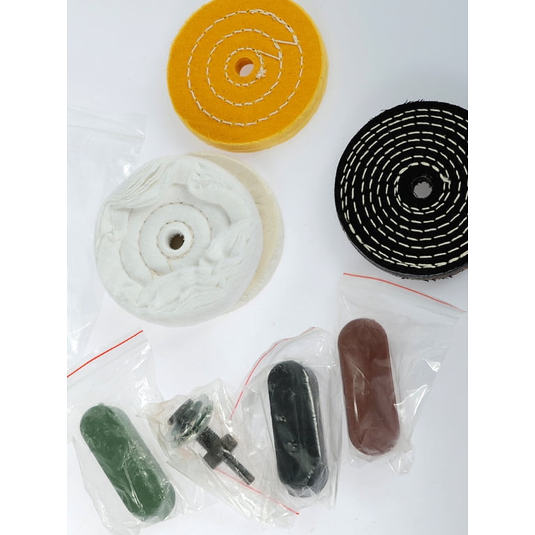 72-Piece Buffing Wheel Polishing Kit – 1/8" Shank With 3 Polishing Compounds For Metal, Jewelry, Wood, Ceramic, Glass