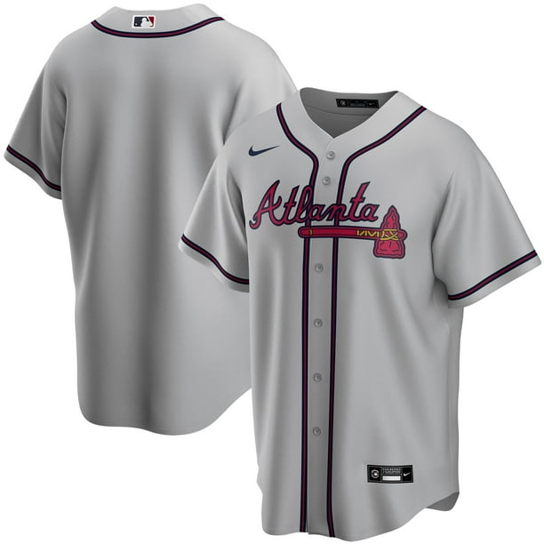 Atlanta Braves Nike Road 2020 Replica Team Jersey Gray Walmart