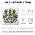 thumbnail image 5 of GOSMITH Hello Summer Pineapple Decorative Throw Pillow Cover, Rectangle Pineapple Lumbar Cushion Case Decor, Tropical Seasonal Farmhouse Home Decoration for Sofa Couch, 5 of 5