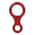 thumbnail image 1 of Alloy Mountain Climbing Ring Solid Color 8 Shape Professional Outdoor Activity Mountaineering Fire Rescue Descender Tools Red, 1 of 7