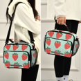 thumbnail image 5 of FORMRS Student Lunch Bag Insulated Reusable Cooler Box with Zipper Pockets, Red Strawberry, 5 of 9