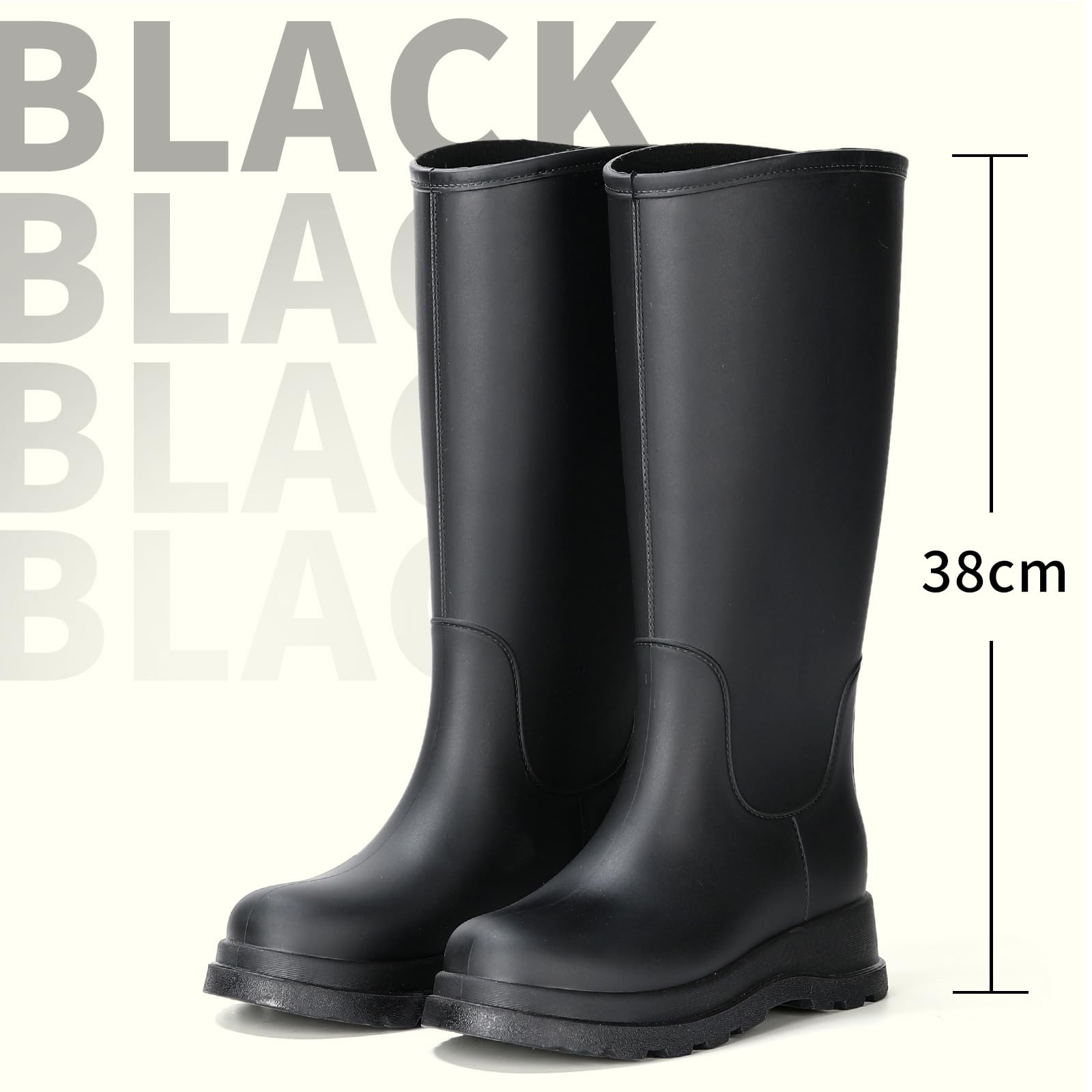 AUXDIQ Rain Shoes Women Mid-calf Boots Waterproof Rain Boots Outdoor Garden Shoes