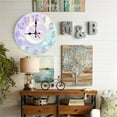 thumbnail image 4 of Pastel Iridescent Wall Clock Home Decor 10-Inch Silent Wooden Wall Clock, Battery Operated (AA Batteries Not Included), Artistic Home Decor, 4 of 7