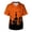 Orange_012, variant on Mens Halloween Scrub Top Casual Trendy Short Sleeve V Neck Scrub T-Shirt Funny Horror Graphics Classic Fit Medical Workwear Light Blue 4XL