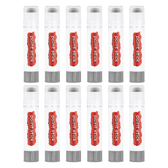 Uxcell Oil Pastels for Artists,12pcs Pastel Crayons Solid Paint Sticks Art Supplies Gray(16x80mm)