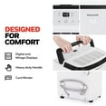 thumbnail image 3 of Honeywell 4000 Sq. Ft. Energy Star Dehumidifier for Home Basements & Large Rooms, with Mirage Display, Washable Filter to Remove Odor and Filter Change Alert - 50 Pint (DOE Standard), 3 of 8