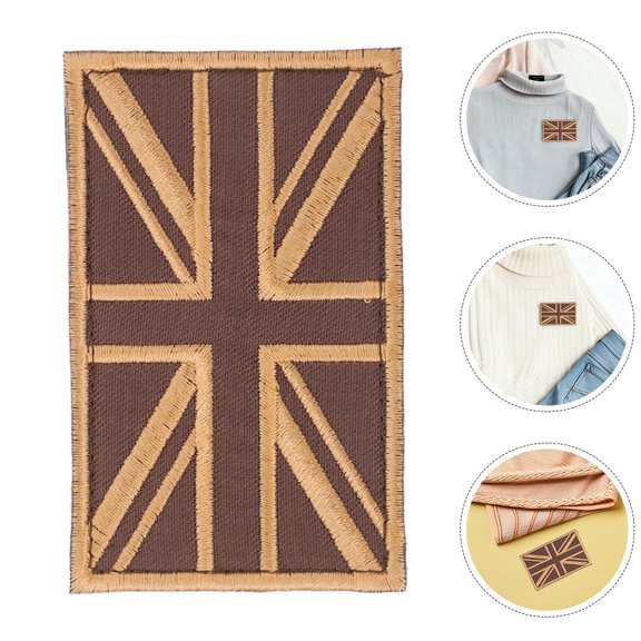 ETEREAUTY 2-Pack Multi-Color Sew- Embroidered Clothing Patches with Hook and Fasteners for Apparel