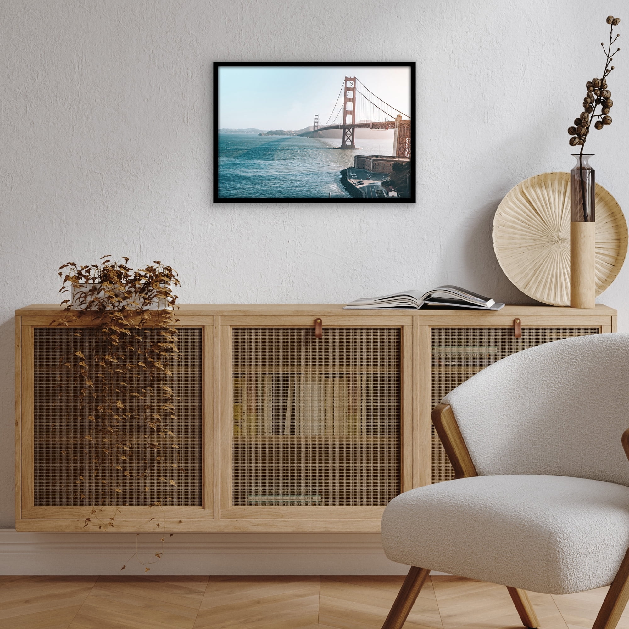 Americanflat 13x19 Picture Frame with Polished Plexiglass Streamline Collection Thin Border Wall - Black