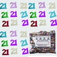 thumbnail image 2 of Confetti Number 21 MultiColors - Half Pound (8 oz) - CCL7217, 2 of 8