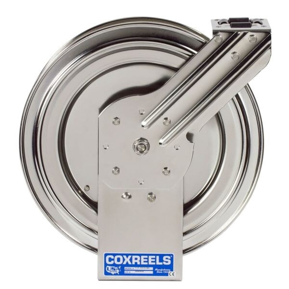 COXREELS P-LPL-425-SS Coxreels 1/2" x 25 ft. Spring Return Hose Reel, Max 300