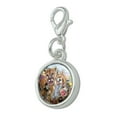 thumbnail image 2 of Southwestern Animals Selfie Cougar Fox Roadrunner Prairie Dog Antiqued Bracelet Pendant Zipper Pull Charm with Lobster Clasp, 2 of 5