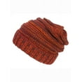 thumbnail image 1 of Gravity Threads Trendy Oversized Chunky Soft Beanie + Winter Gloves - Rust, 1 of 2