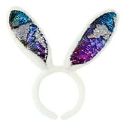 Way To Celebrate Easter Sequin Bunny Ear Headband, Rainbow