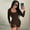 Black, variant on Autumn Black Playsuits For Women New Fashion Bodycon Long Sleeves O-Neck Rompers Casual Streetwear Sexy Sports Fitness Overall