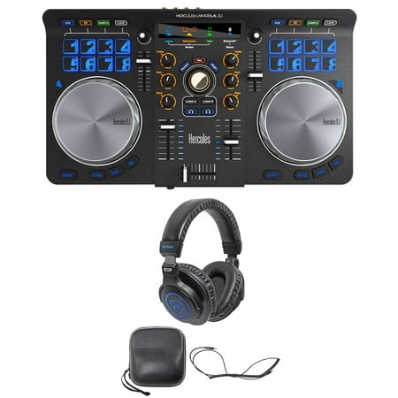 Hercules Universal DJ USB MIDI Bluetooth DJ Controller w/Interface + Headphones