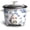 Floral Blue, variant on COOK WITH COLOR Rice Cooker, 6-Cup with Tempered Glass Lid, Black