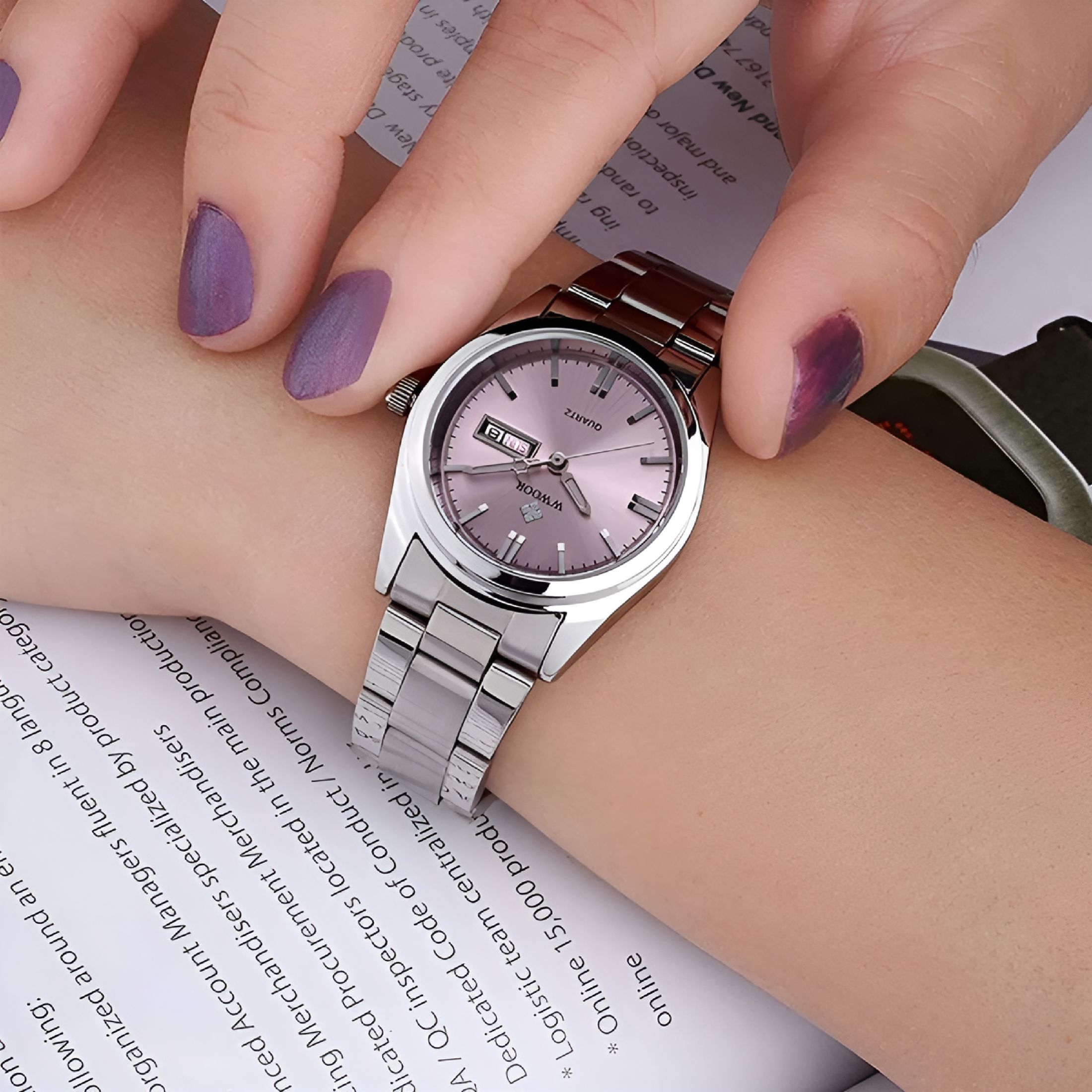 DESIGNICE Ladies Dress Watches Easy Reader Womens Small Face Dial Waterproof Analog Quartz