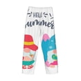 thumbnail image 3 of Vsdgher Gnomes Summer Print Mens Pajama Pants Sleep & Lounge Pants, PJ Bottoms With elastic waistb and Pockets, 3 of 5
