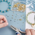 thumbnail image 4 of 200 Pcs Crimp Beads Kit for Jewelry Making Brass Crimping Beads Wire Guardians Lobster Clasps Jump Rings for DIY Bracelet Necklace Making Craft(Golden Silver), 4 of 7