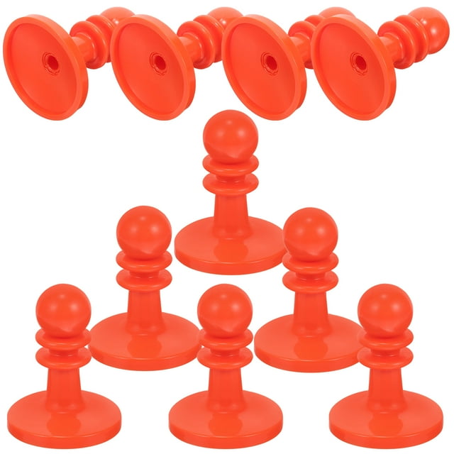 KONTONTY 10Pcs Aluminum Alloy Tent Pole Plastic Red Prevent Collapse Tent Pole Tips Caps for Camping