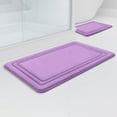 thumbnail image 5 of Tripumer Sets 3 Pieces Bathroom Mats Set Non Slip Memory Foam Bath Mats for Bathroom Shower Purple, 5 of 8