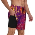 thumbnail image 2 of Naloa Bright Textured Animal Print Men Swim Trunks with Compression Liner ,Board Shorts,Men's Swim Shorts with Drawstring and Elastic Waistband-XX-Large, 2 of 6
