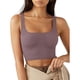 thumbnail image 1 of Camiseta sin mangas corta sin mangas, cuello cuadrado, Color puro, cómoda, transpirable, informal, para ir de compras, 1 of 6