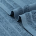 thumbnail image 4 of REGALWOVEN Striped 12 Pack Washcloths Pure Cotton Face Towels Comfort Towels Blue, 4 of 7
