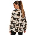 thumbnail image 4 of Yuyamidu Oversized Graphic Sweatshirt for Women Dachshund Women's Novelty Sweatshirts with Pocket Long Sleeve Pullover Crewneck Loose Fit Shirt Home Office Party Clothing XL, 4 of 7